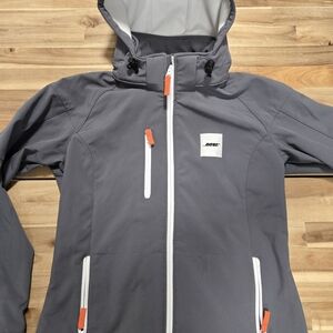 Clique Grey Tulsa Jacket Bose Gray Jacket with White Logo